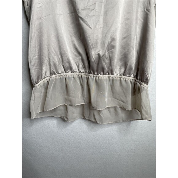 Apt 9 Women Sheer Fabric Gold Sequins Sinched in Elastic Waist Size Large - Picture 11 of 12